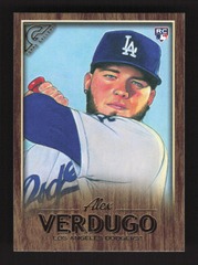 2018 Topps Gallery Wood Alex Verdugo RC #10 Los Angeles Dodgers